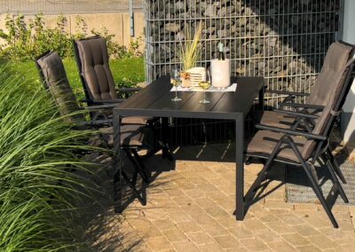 Terrasse Blauer Sand